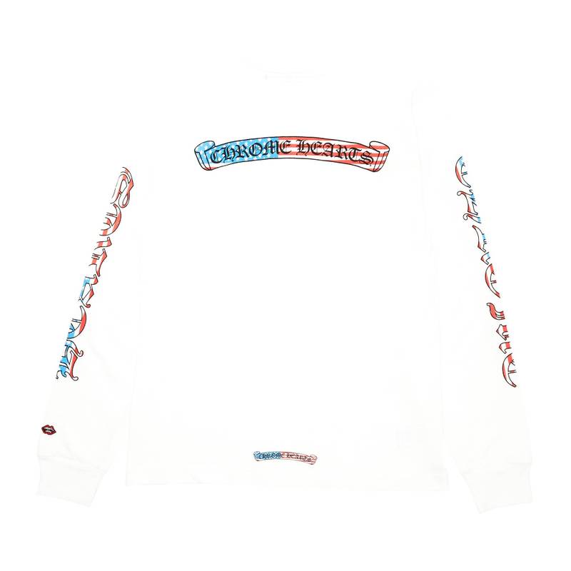 Chrome Hearts Chrome Hearts x Matty Boy America Long-Sleeve T-Shirt 'White' outlook