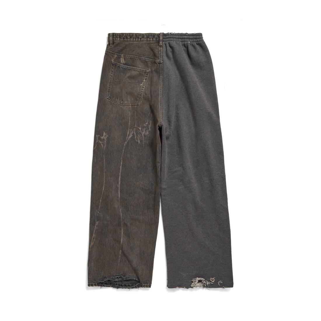 Hybrid Baggy Pants in Dark Brown - 6