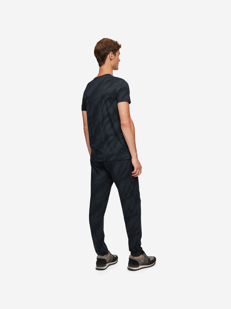 Men's T-Shirt London 8 Micro Modal Black - 6