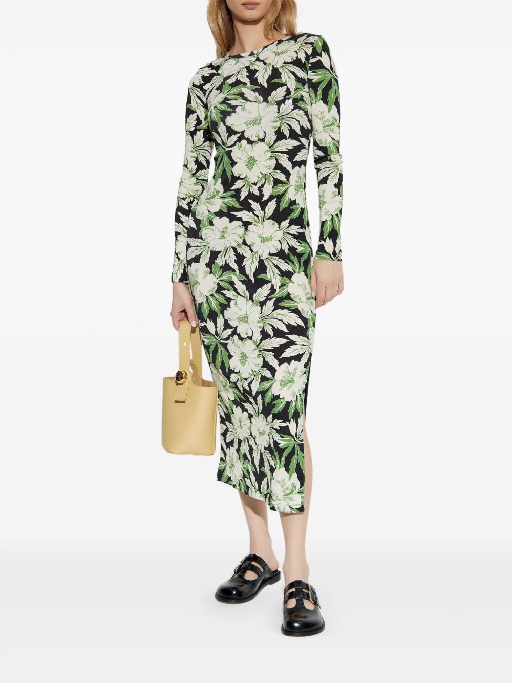 silk-blend dress - 2