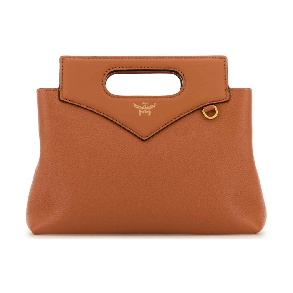 SOFT DIAMOND CARAMEL LEATHER HANDBAG - 1