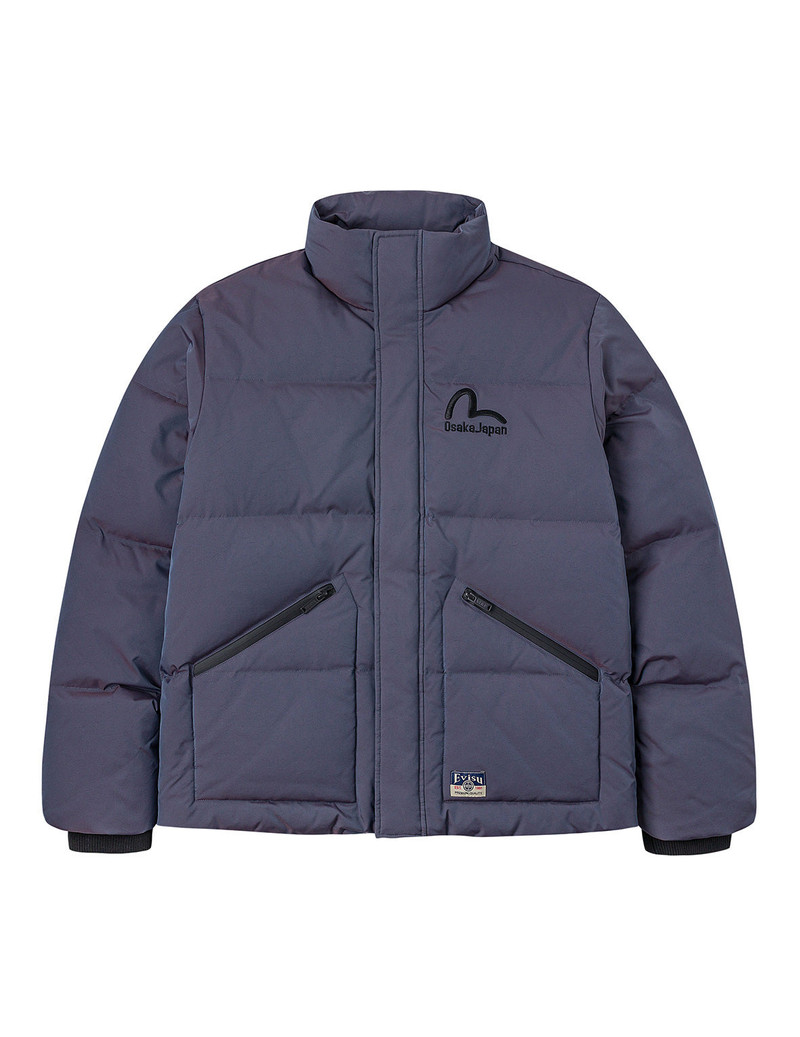 Inserted Daicock 자수 정규적인 적합 다운 재킷 - 1