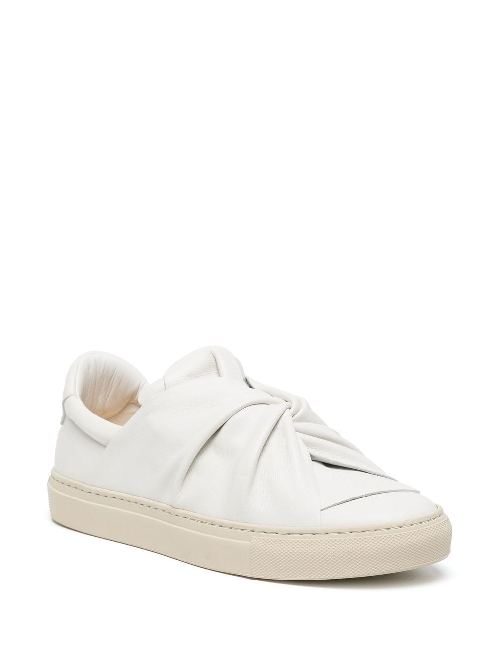 knotted leather sneakers - 2