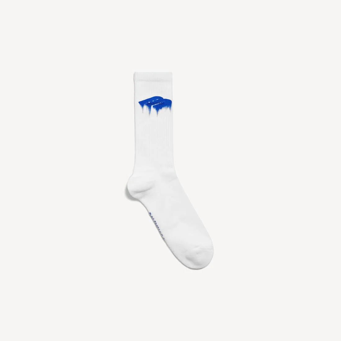 Men's Wet Brush Socks in White/blue - 1