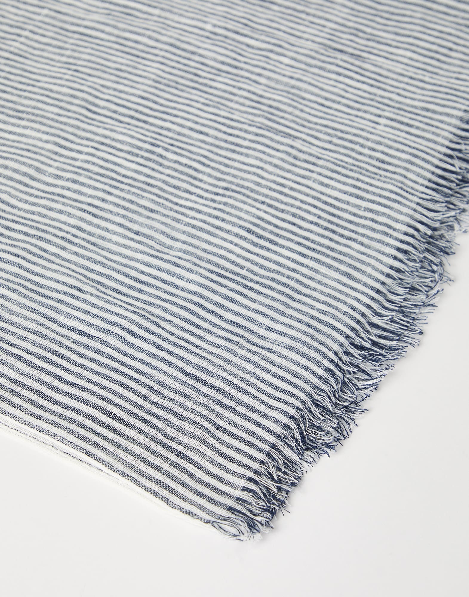 Striped linen scarf - 2