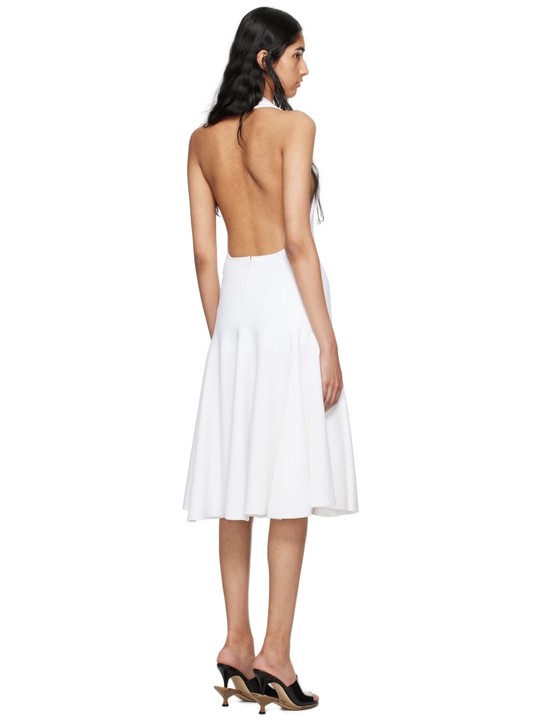 White La Casa 'La robe Favola' Midi Dress - 3
