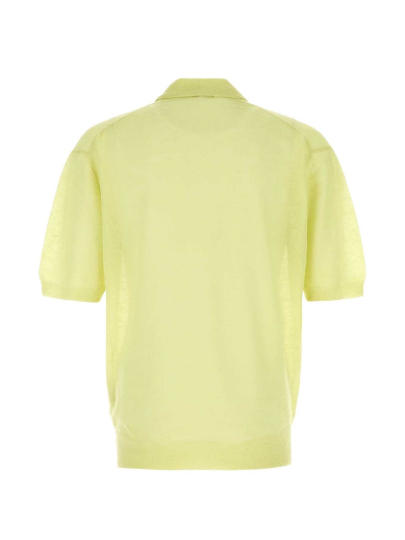 AURALEE mohair blend polo shirt outlook