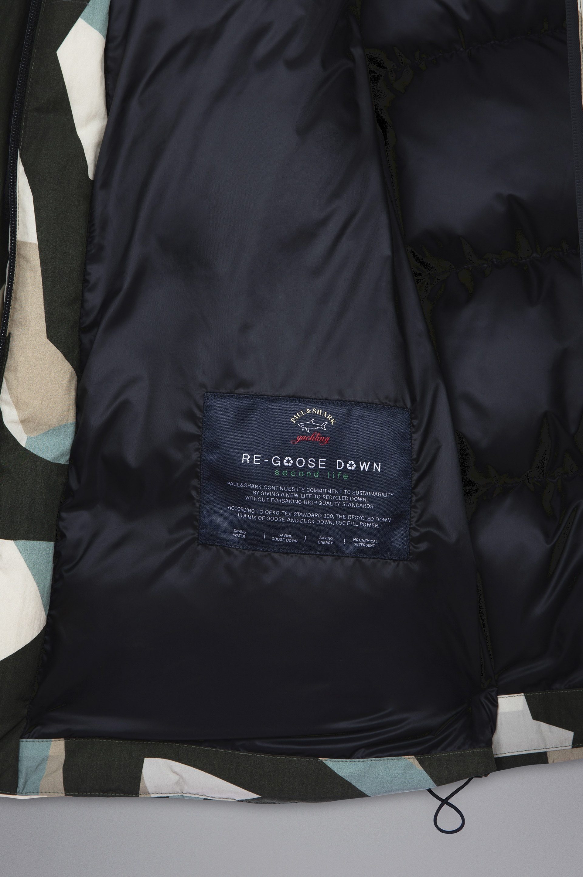 SHARKDAZZLE SAVE THE SEA DOWN JACKET WITH DETACHABLE SLEEVES - 5