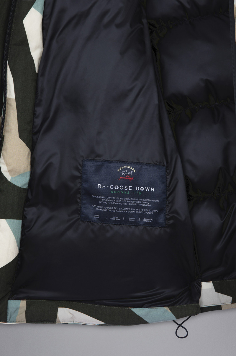 SHARKDAZZLE SAVE THE SEA DOWN JACKET WITH DETACHABLE SLEEVES 5