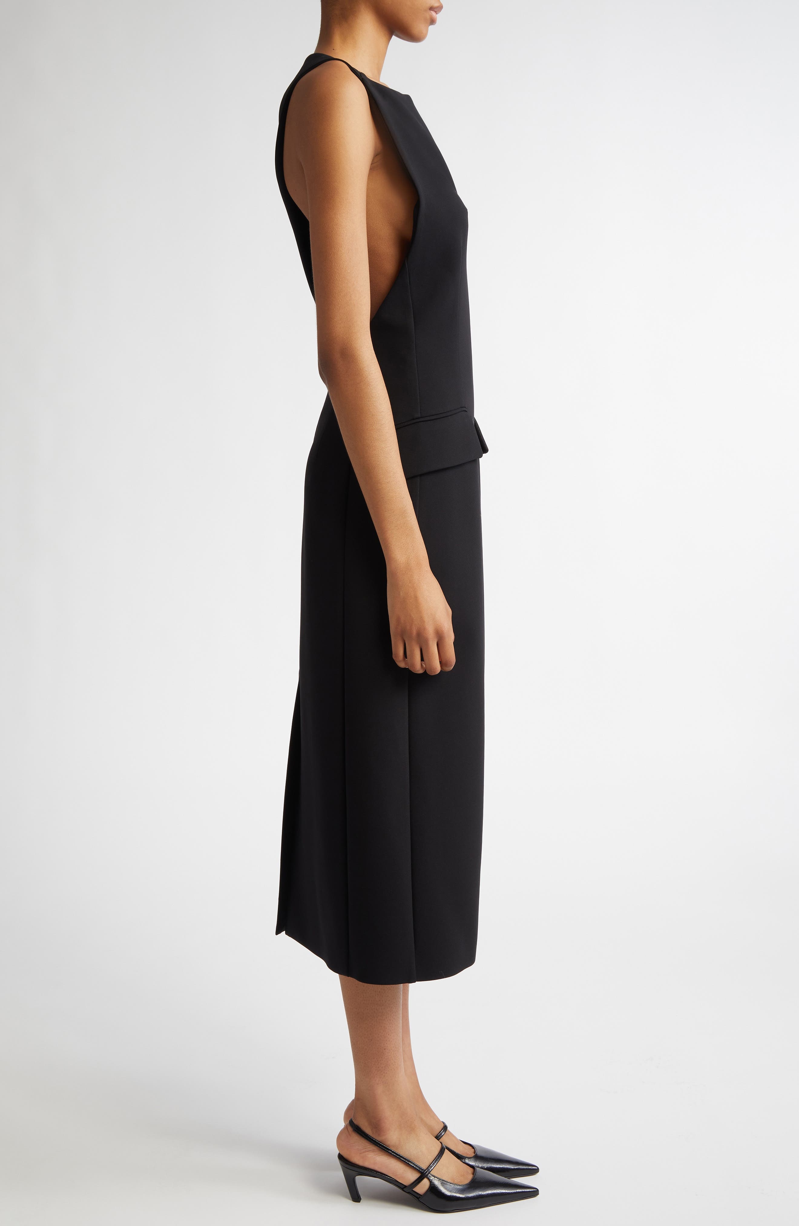 SPORTMAX Jersey Sheath Dress in Black at Nordstrom - 3