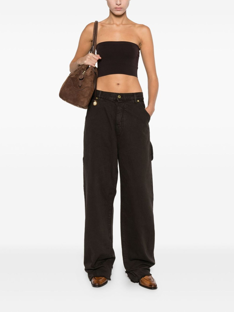 DARKPARK frayed denim straight-leg jeans outlook