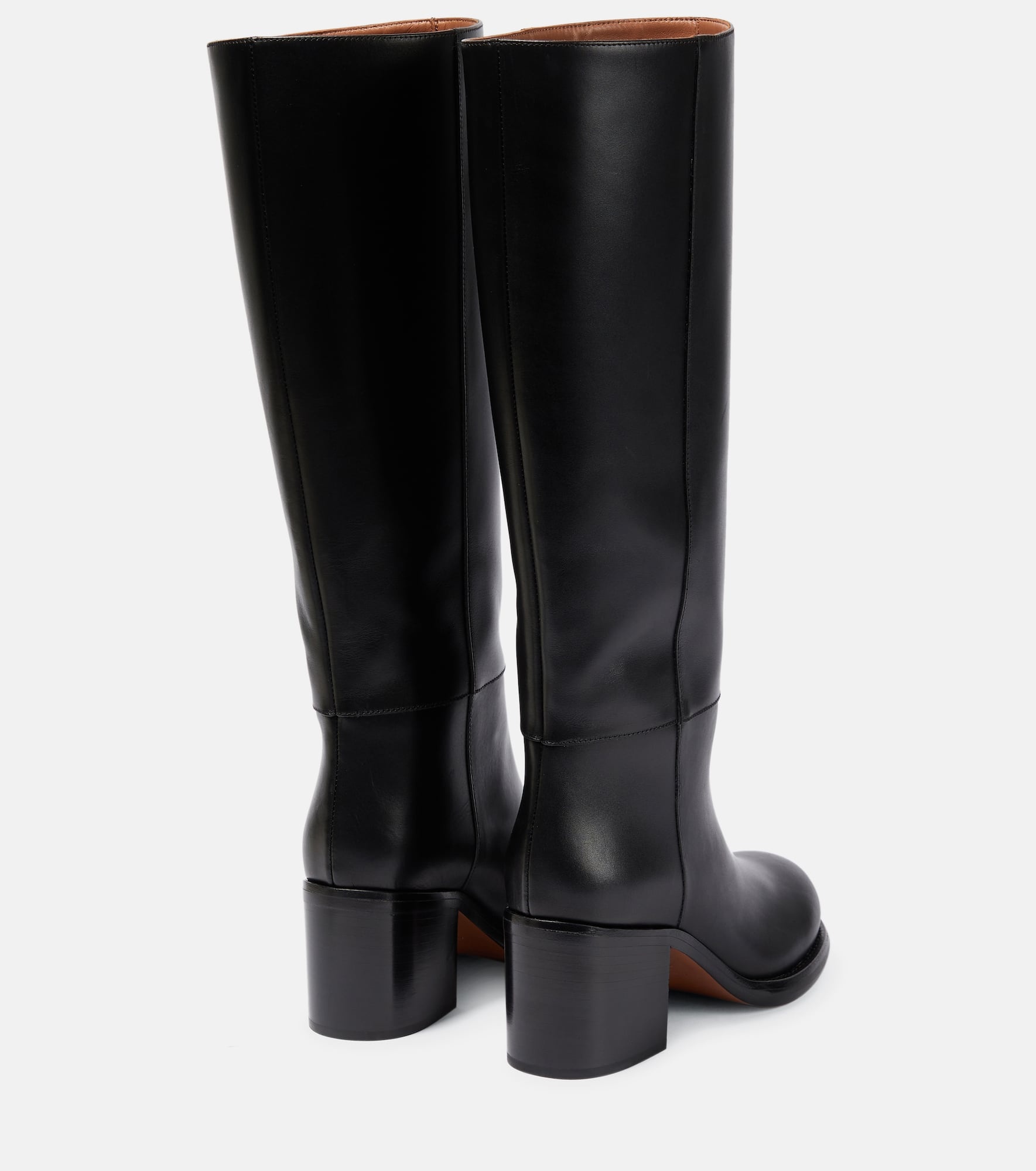 Leather knee-high boots - 3