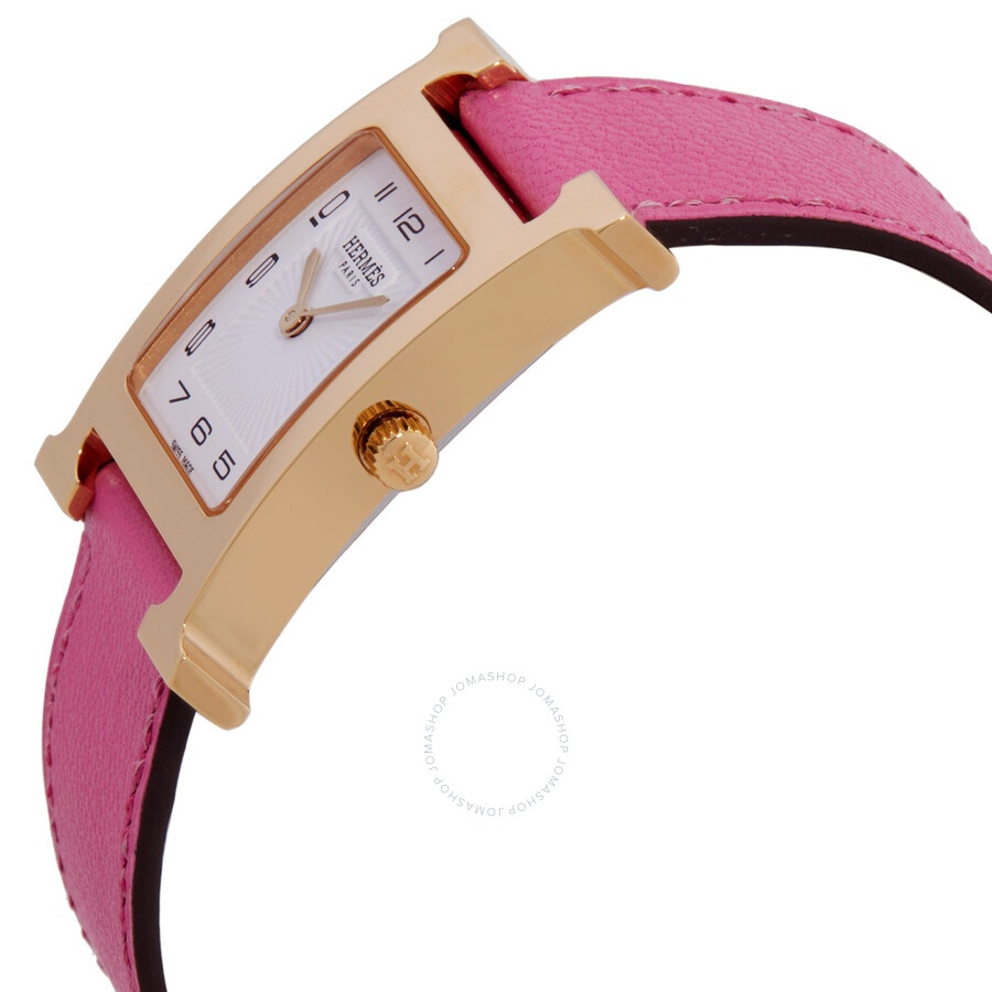 Hermes Heure H Quartz White Dial Ladies Watch 041932WW00 - 2