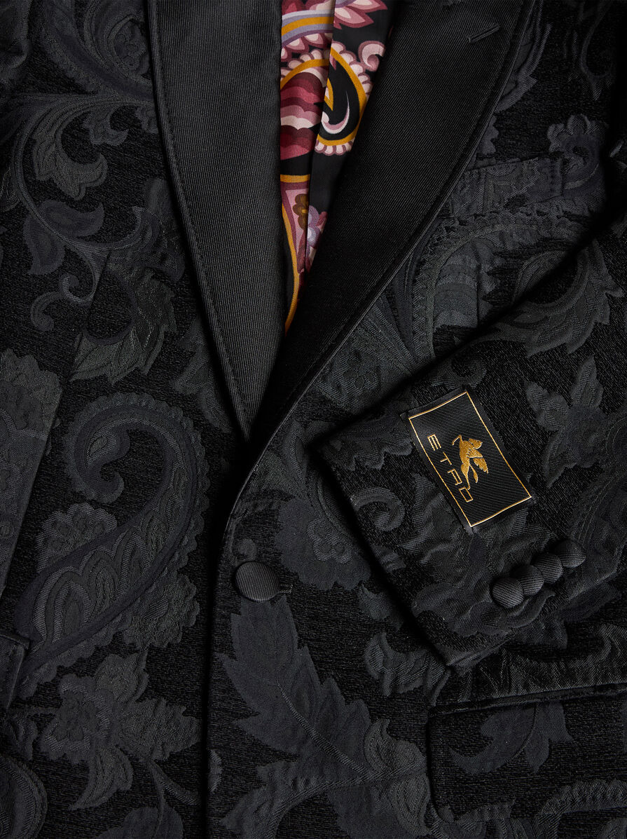 FLORAL LEAFY BLAZER WITH LINING - 6