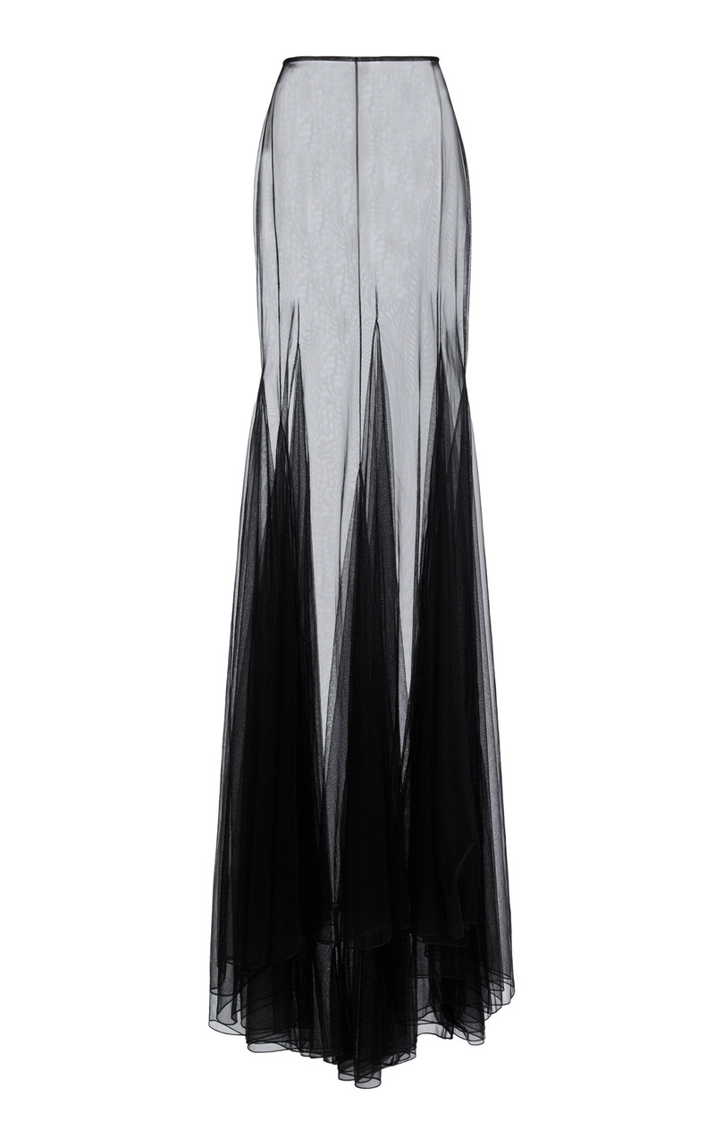 Tulle Long Skirt black 1