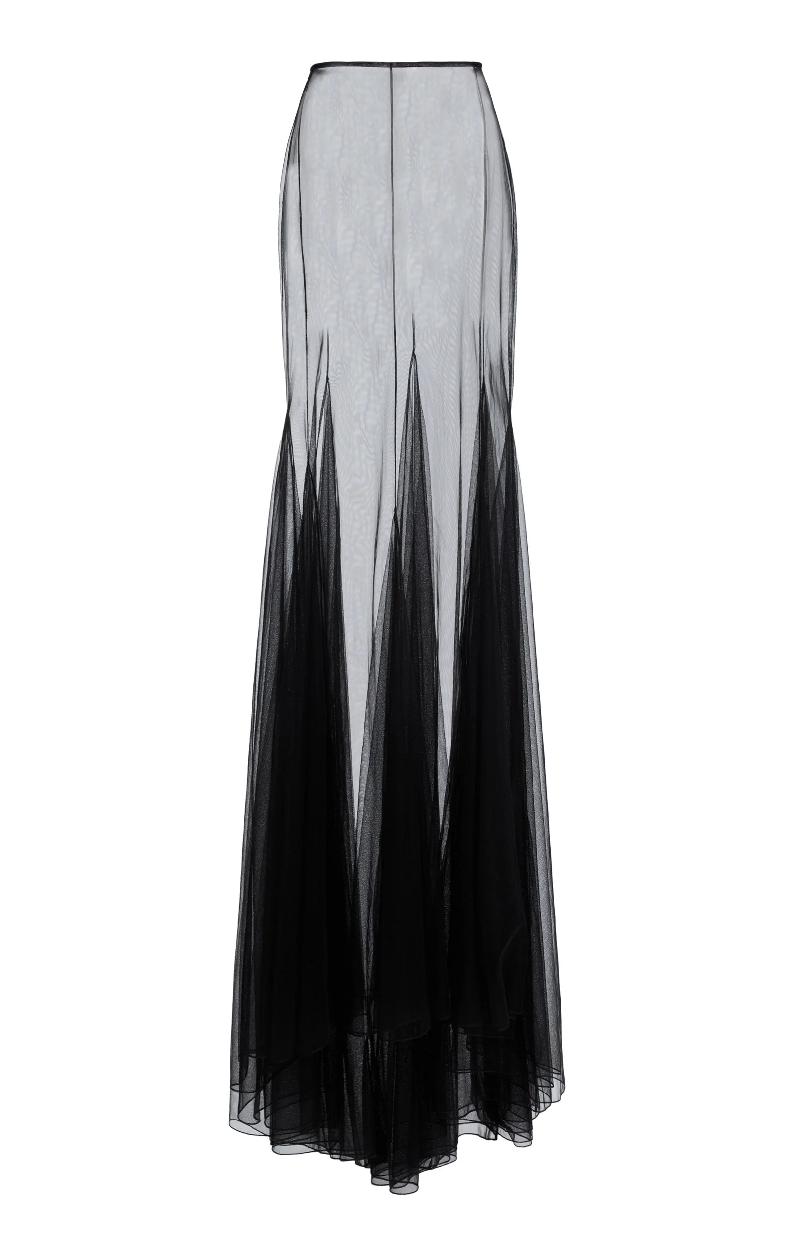 Tulle Long Skirt black - 1