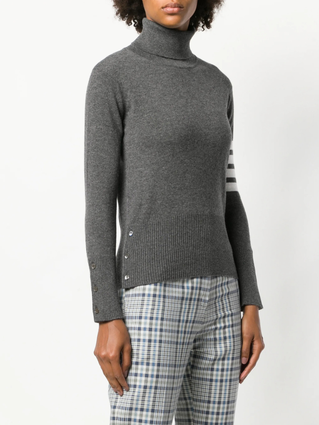 Cashmere Turtle Neck Sweatshirt Women - 3