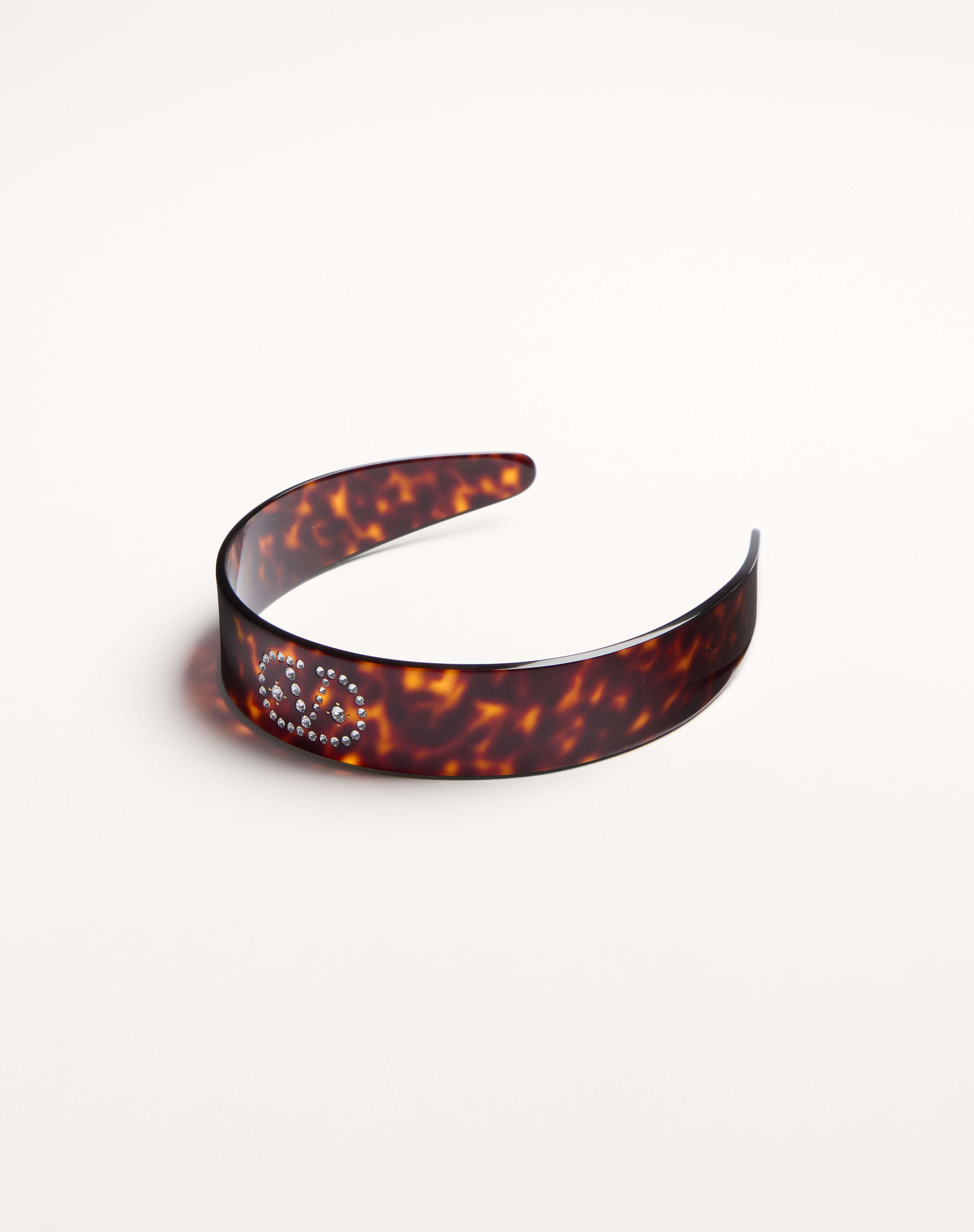 VLOGO SIGNATURE HEADBAND IN RESIN, METAL AND CRYSTALS - 2