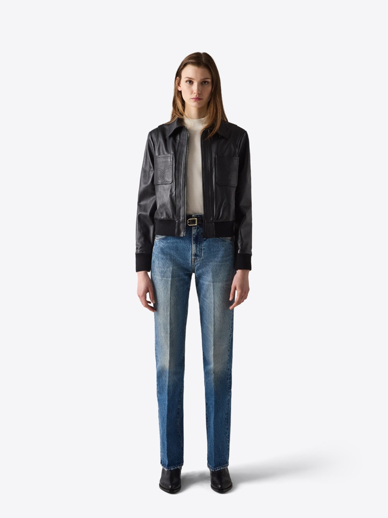 LEATHER JACKET 70 BLACK 1