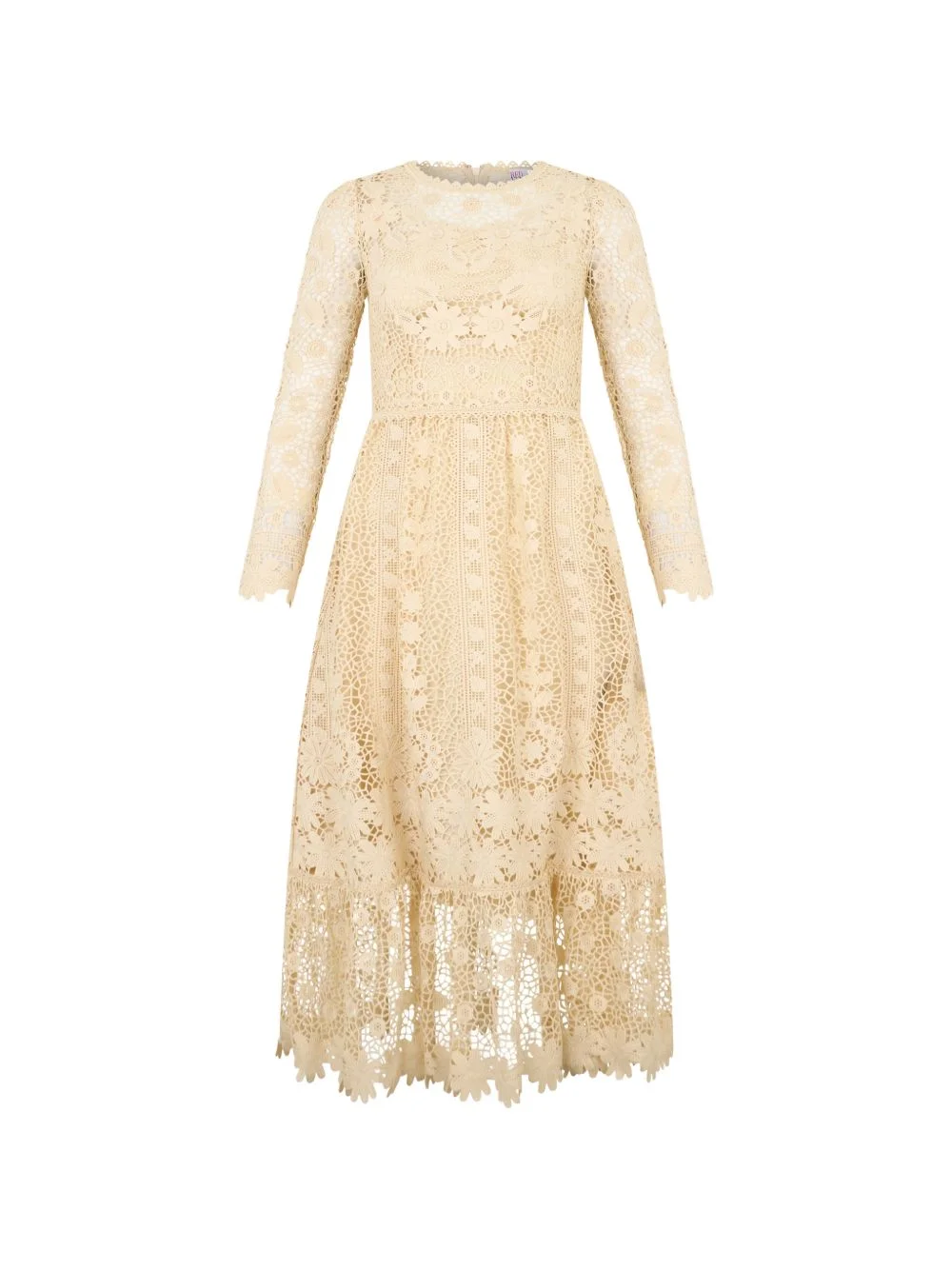 lace midi dress - 1
