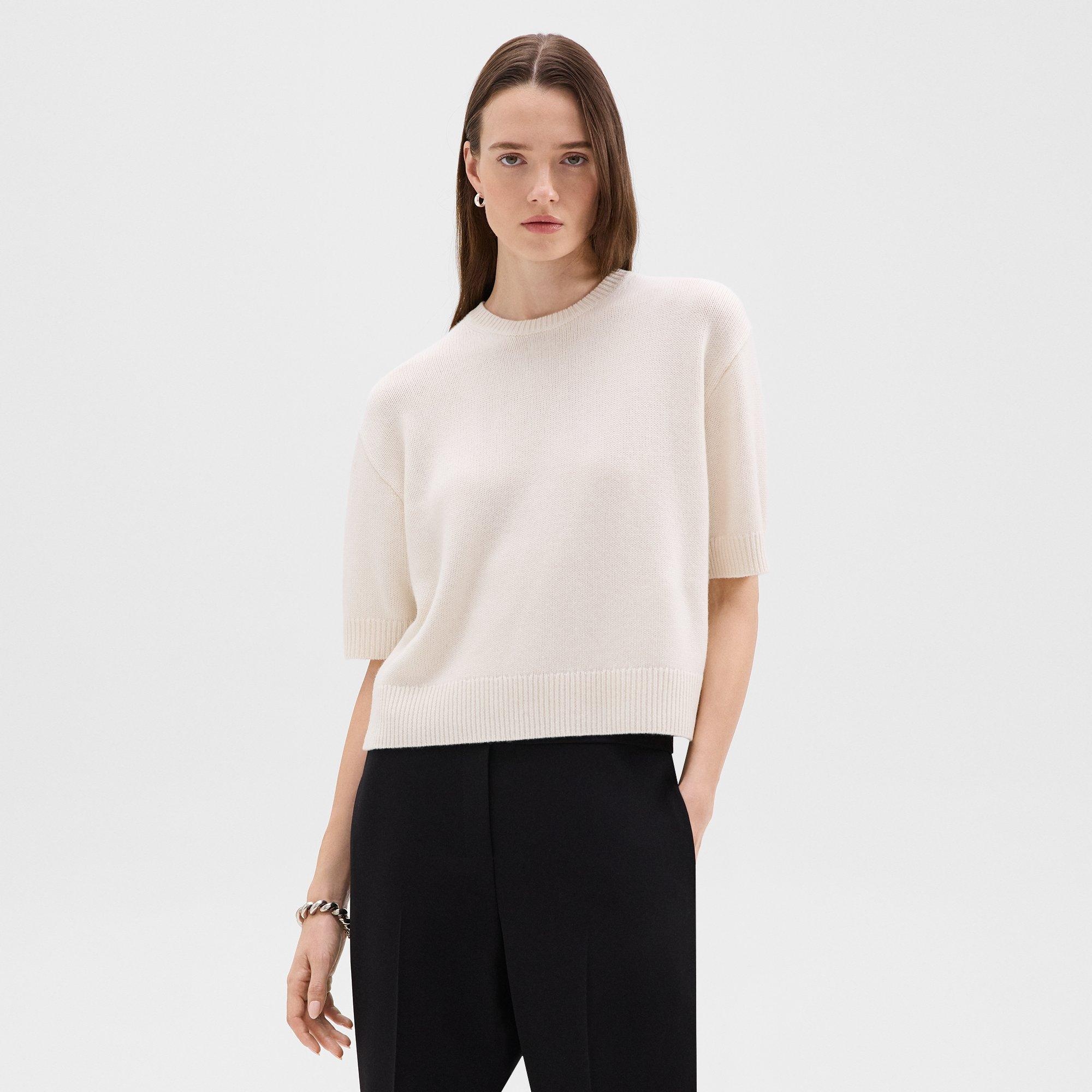 Cropped Tee in Cashmere - 3