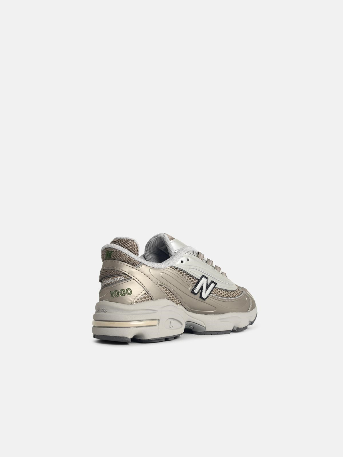 '1000' GREY FABRIC BLEND SNEAKERS - 3