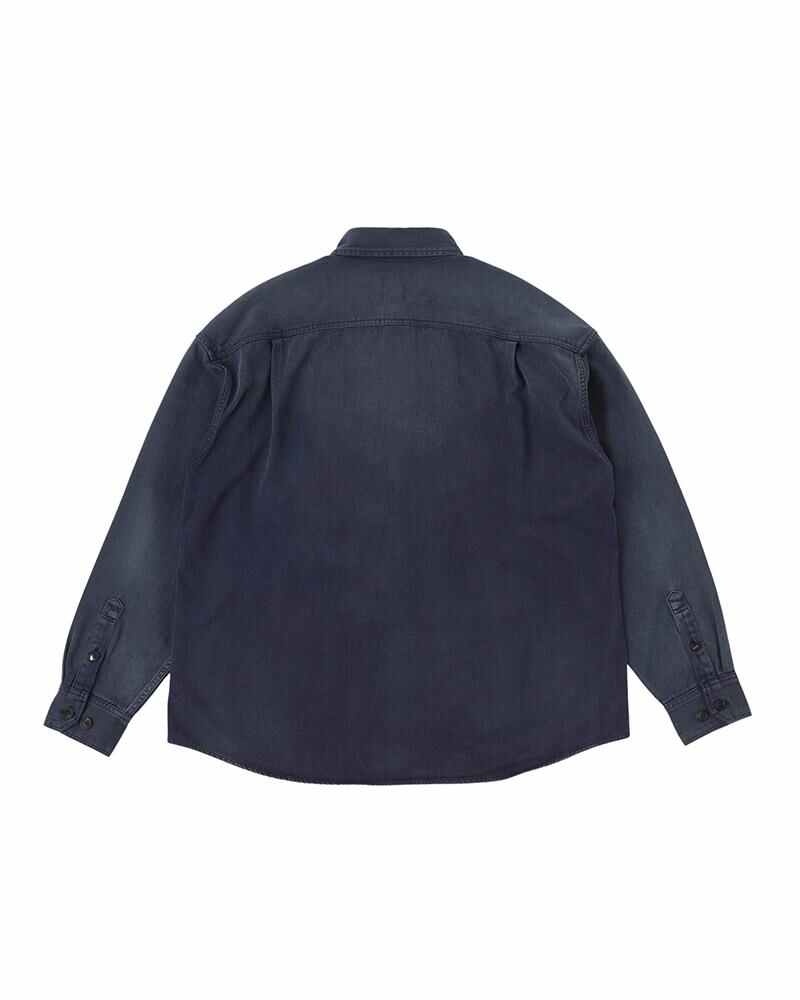 LUMBER L/S DMGD INDIGO - 2