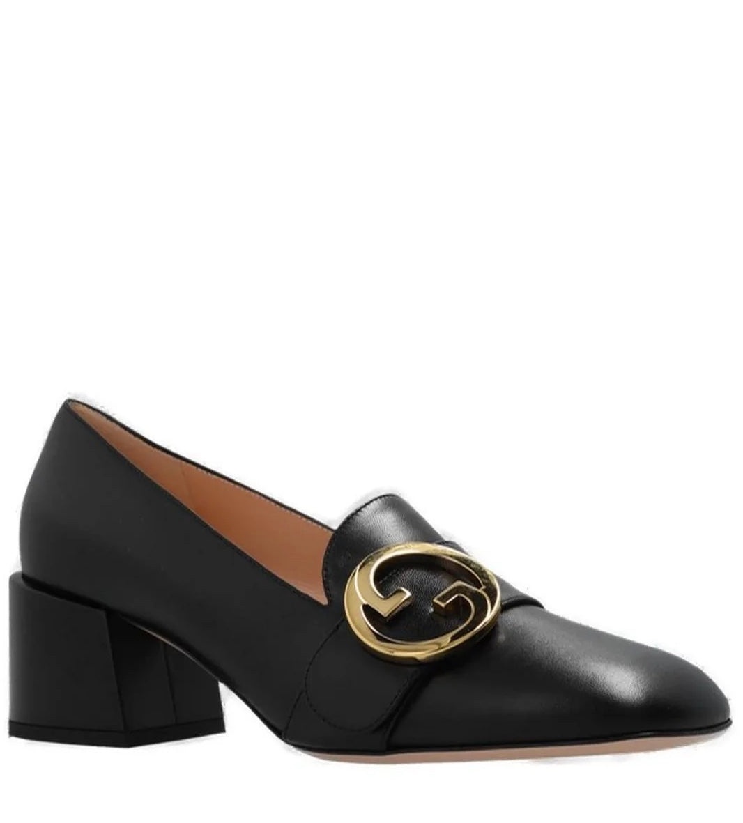 Gucci Blondie Leather Mid Heel Pumps - 2