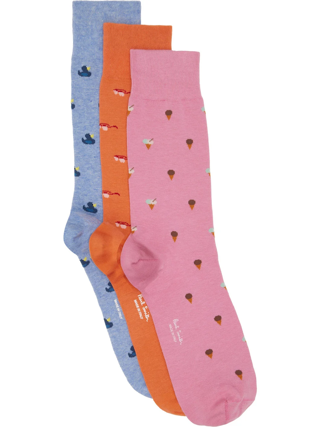 Three-Pack Multicolor Summer Novelty Socks - 1