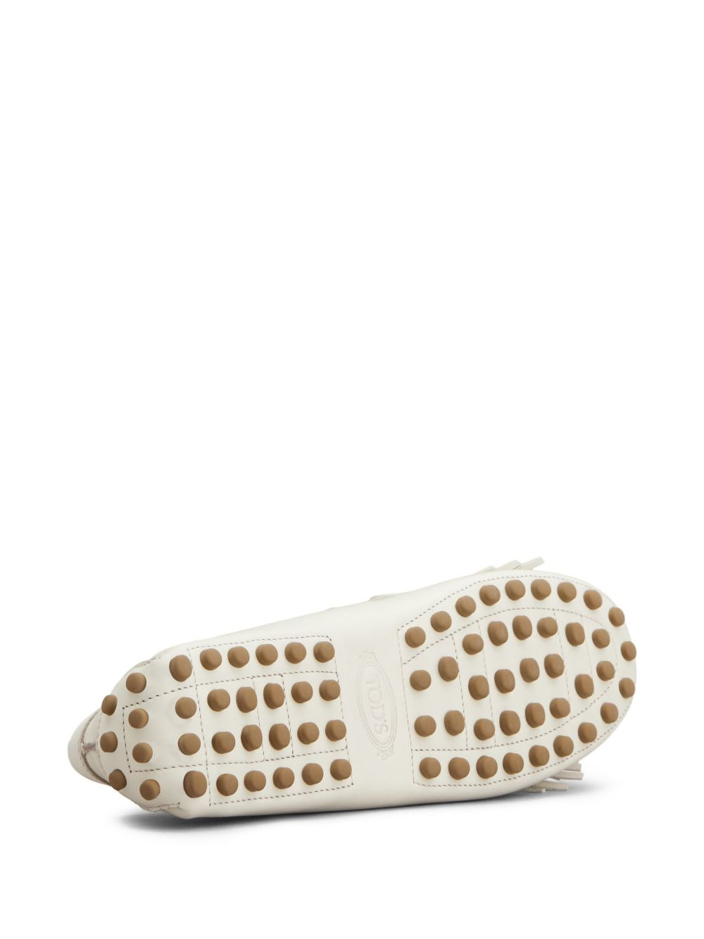 fringed leather loafers - 4