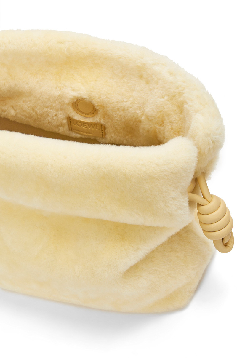 Flamenco clutch in shearling 7