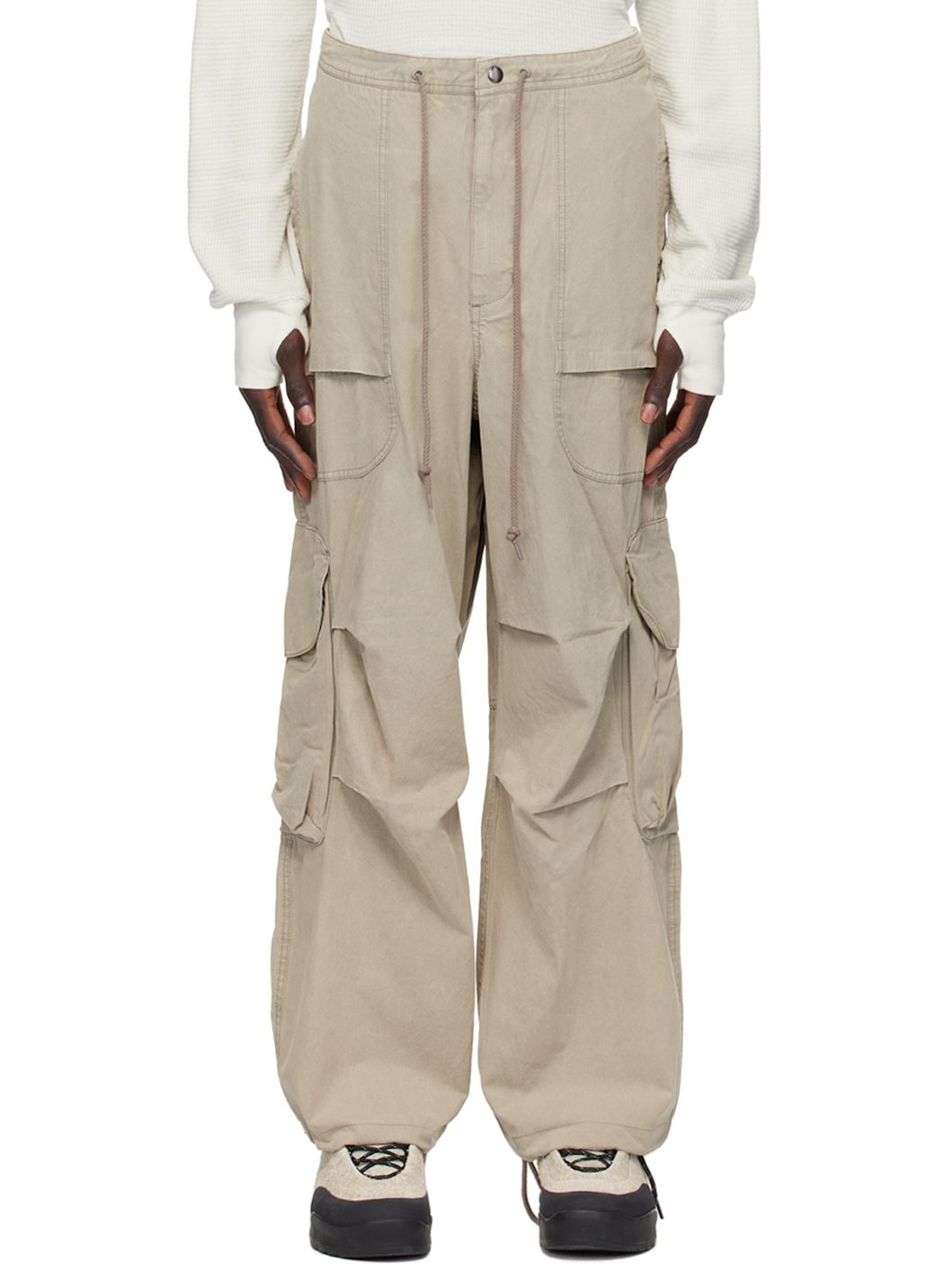 Taupe Freight Cargo Pants - 1