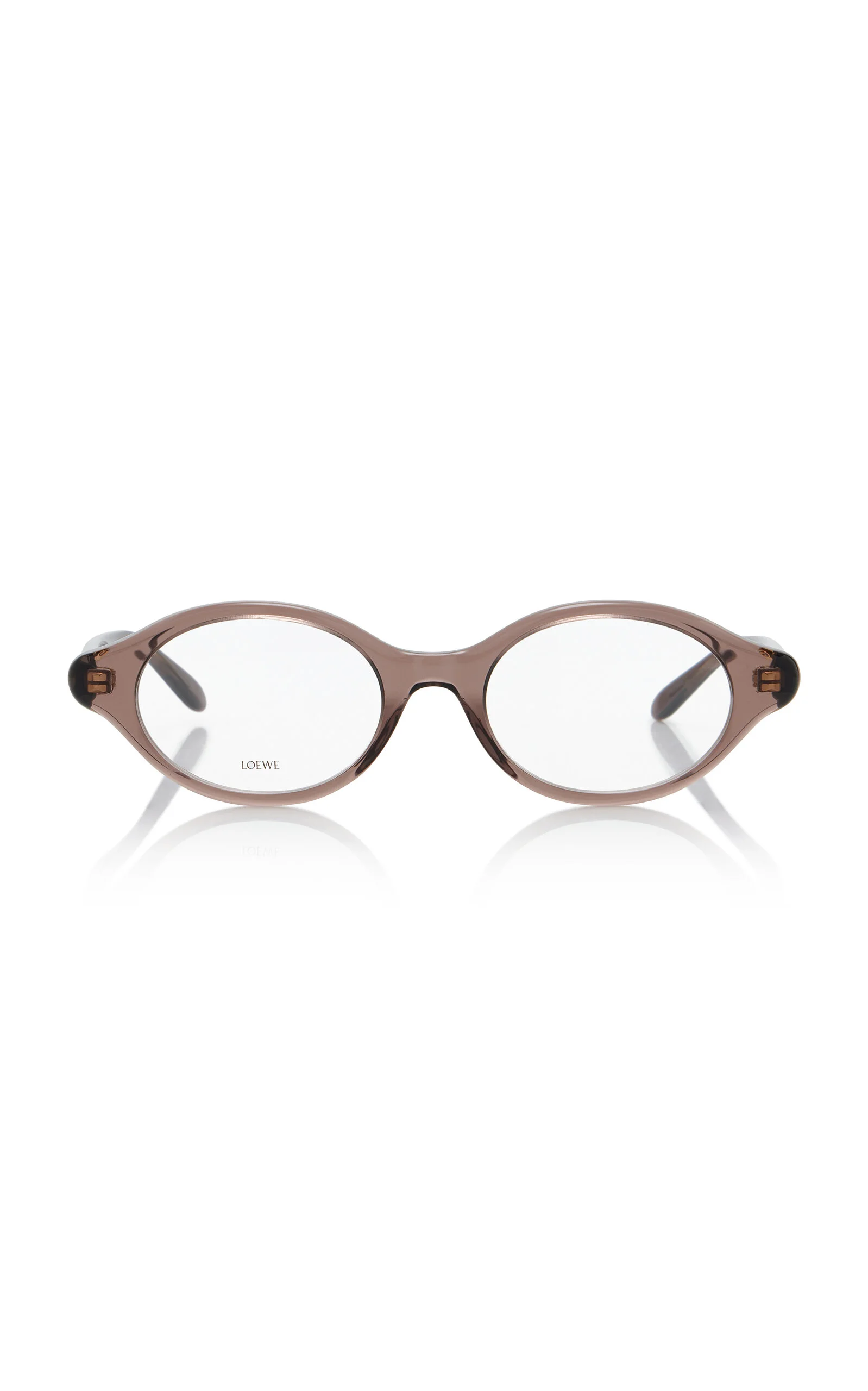 Round-Frame Acetate Glasses brown - 1