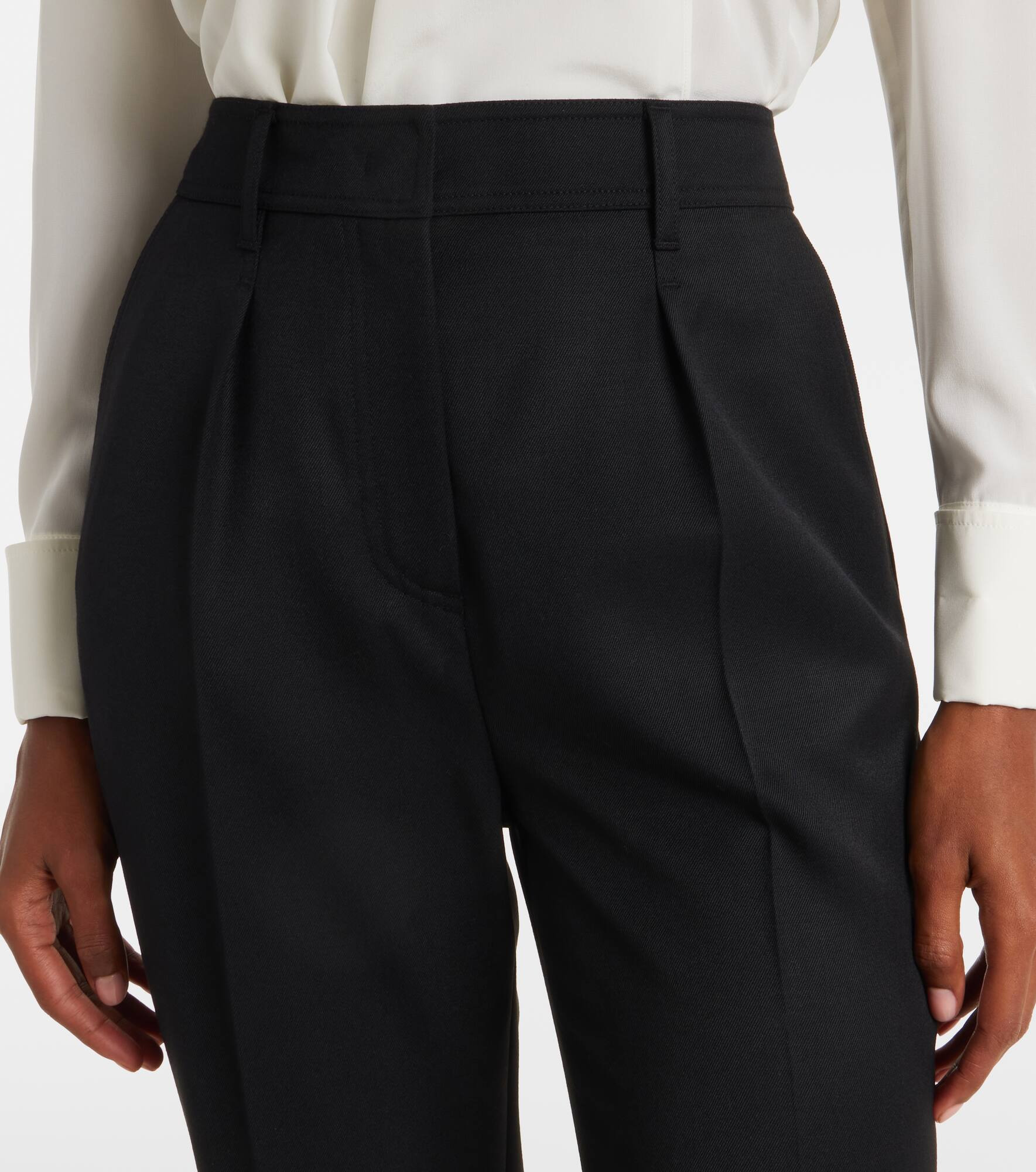 Cannes virgin wool straight pants - 4