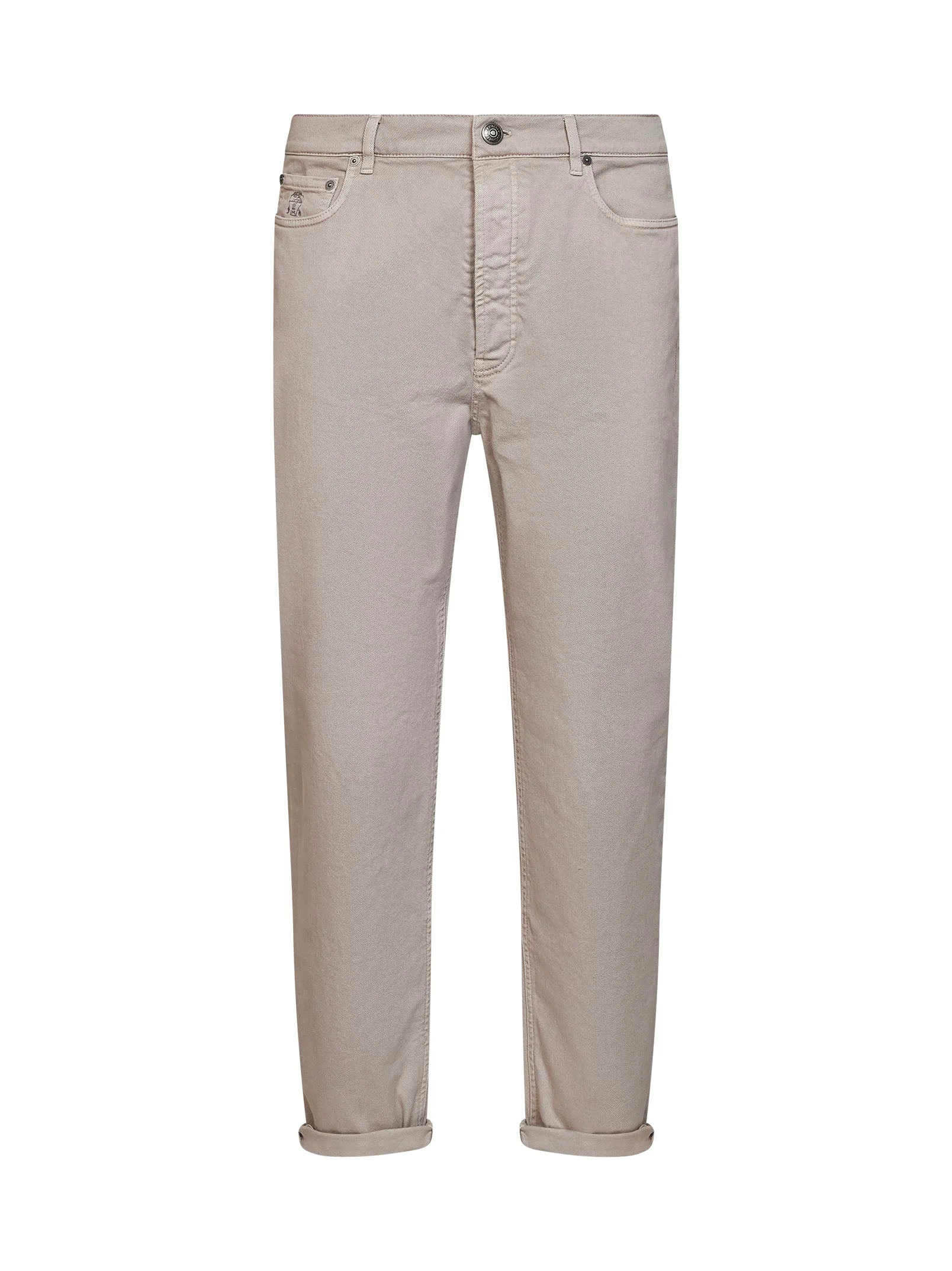 Marble grey garment-dyed lightweight comfort denim iconic fit jeans - 1