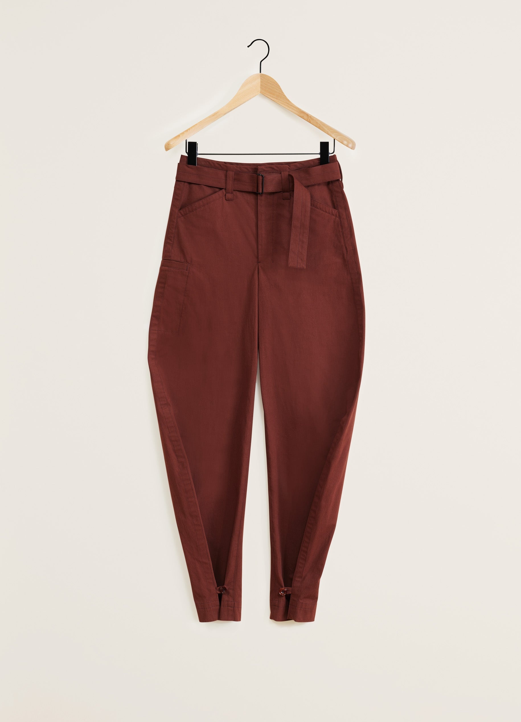 BELTED TAPERED PANTS - 1