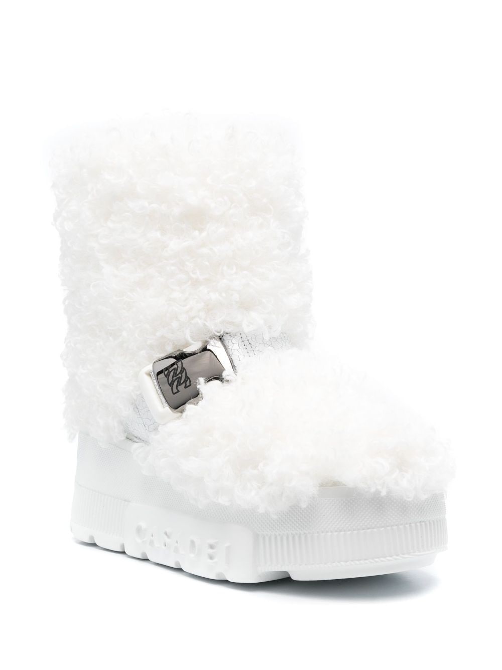buckled faux-fur boots - 2