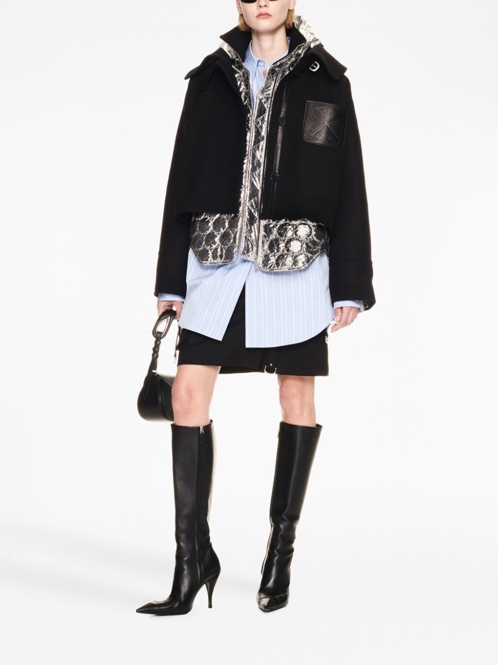 Arrows layered parka coat - 2