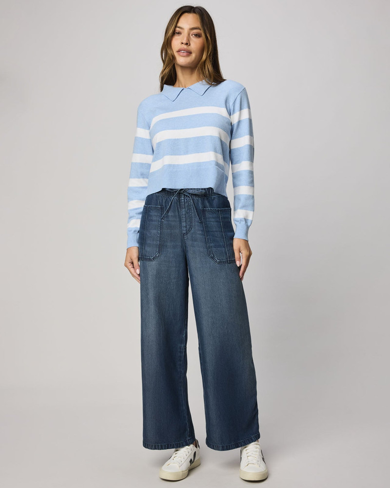 Splendid Lounge Denim Straight Pant outlook