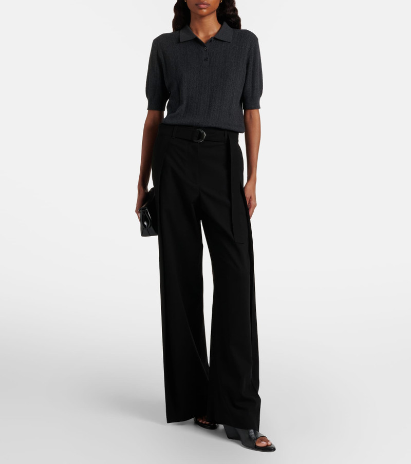 LISA YANG Cristine cotton and cashmere polo sweater outlook