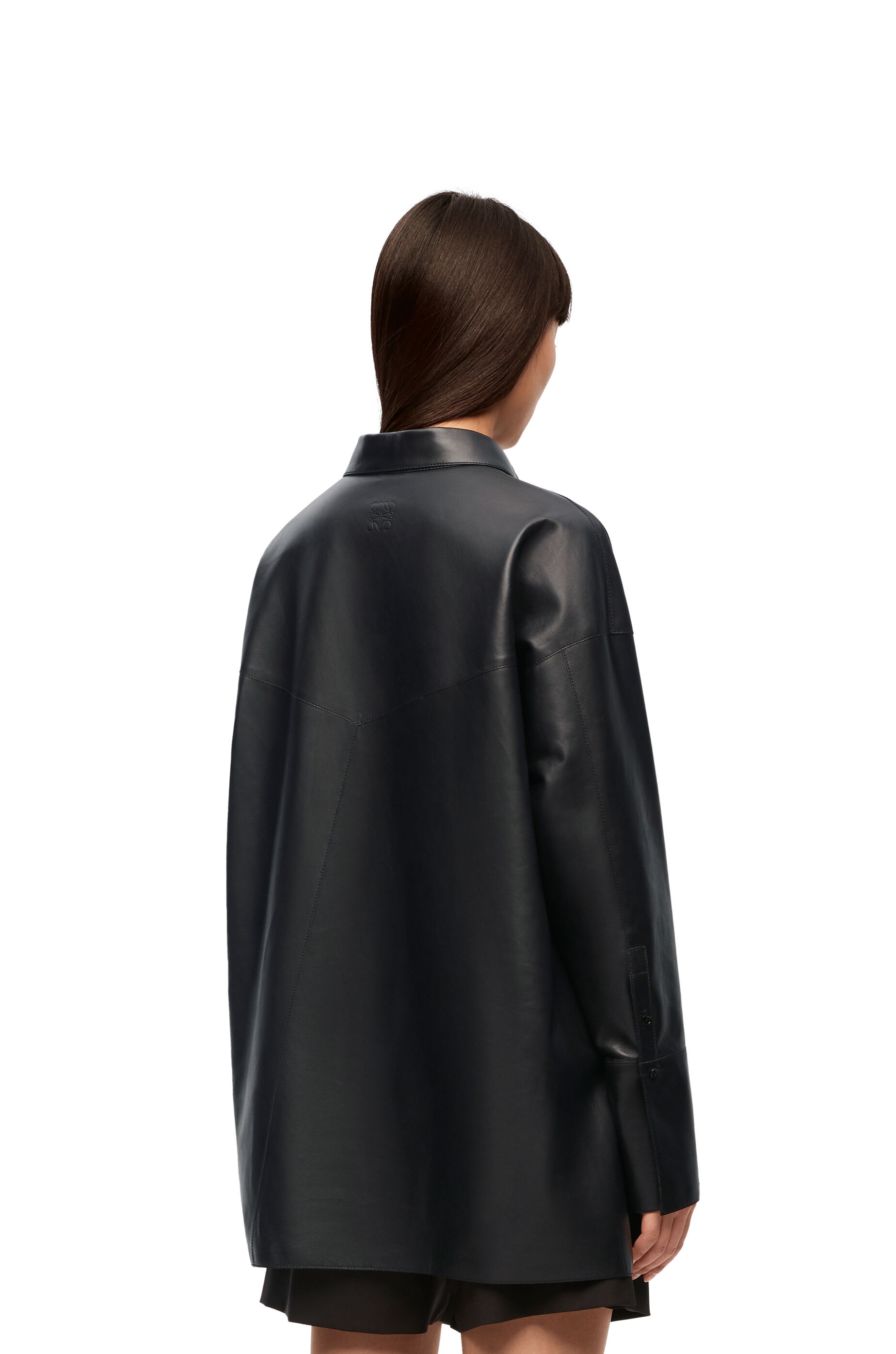 Puzzle shirt in nappa lambskin - 4
