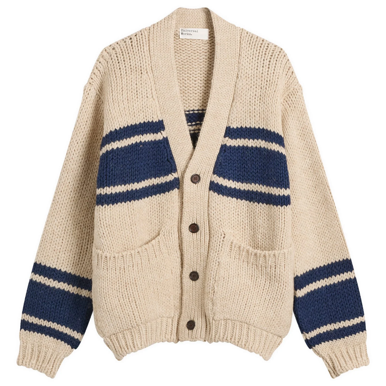 Universal Works Langdale Chunky Knit Cardigan - 1