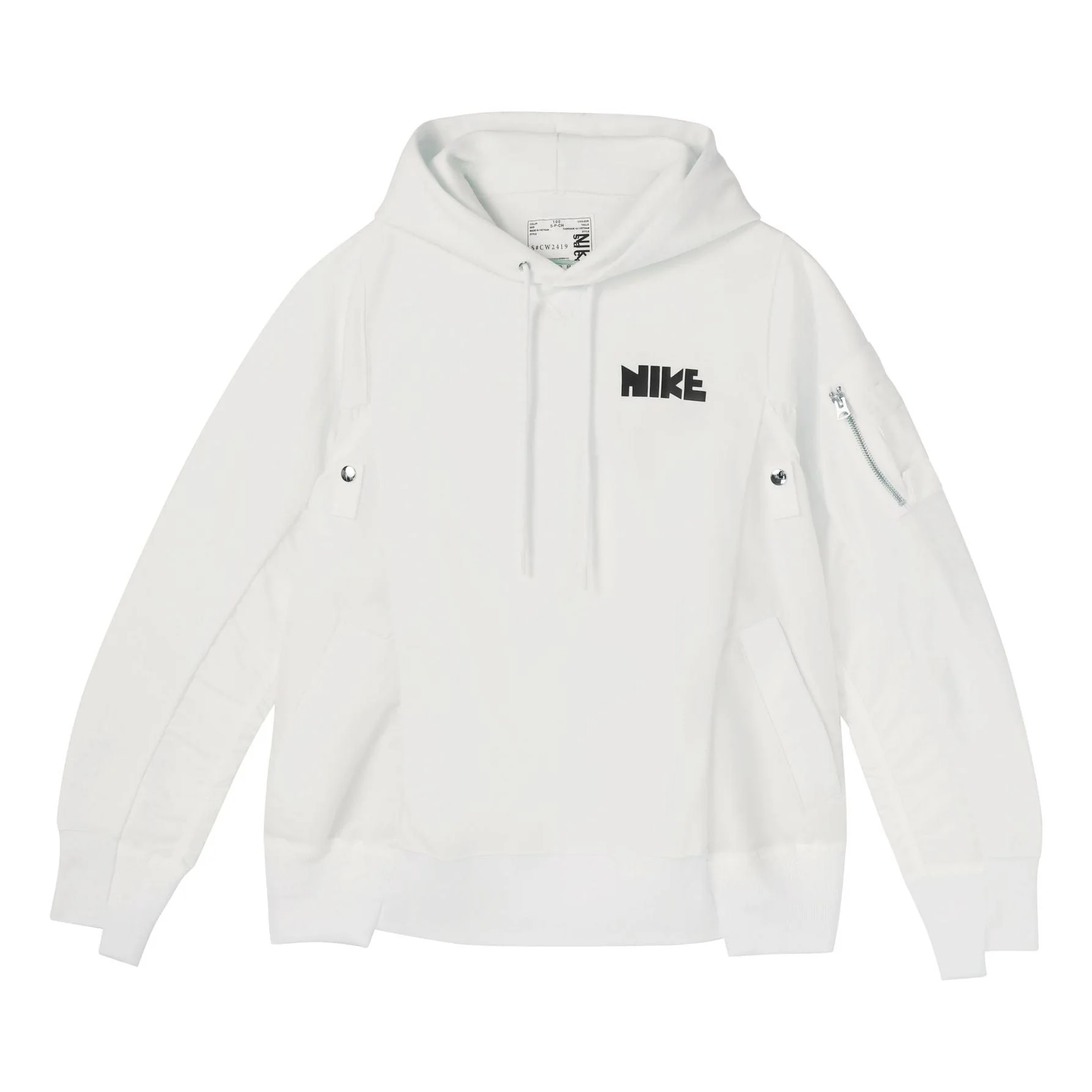 Nike x Sacai Hoodie 'White' CW2419-100 - 1