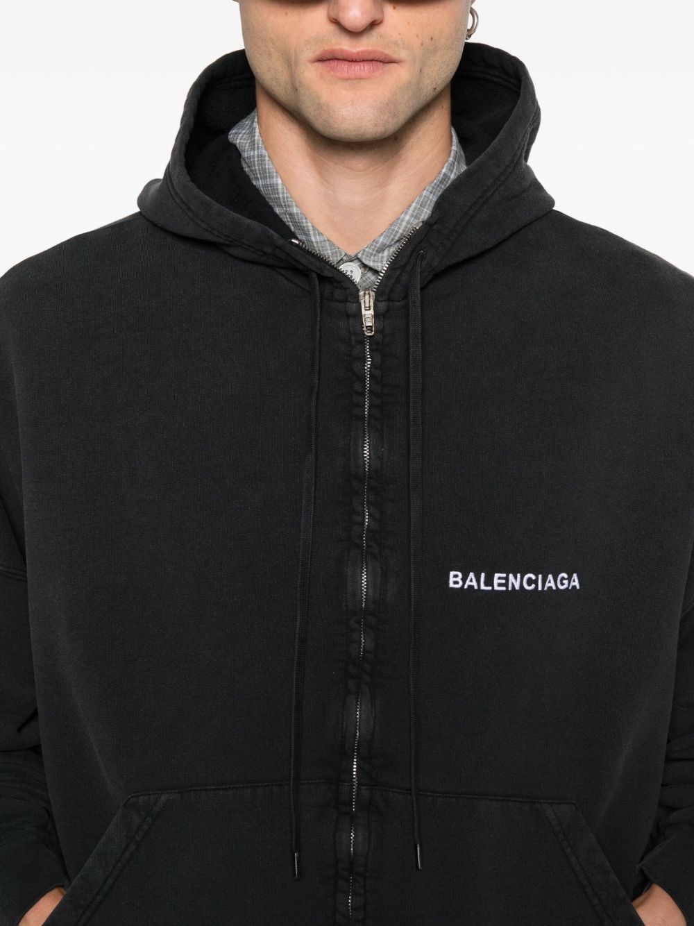 uniform-patch hoodie - 5