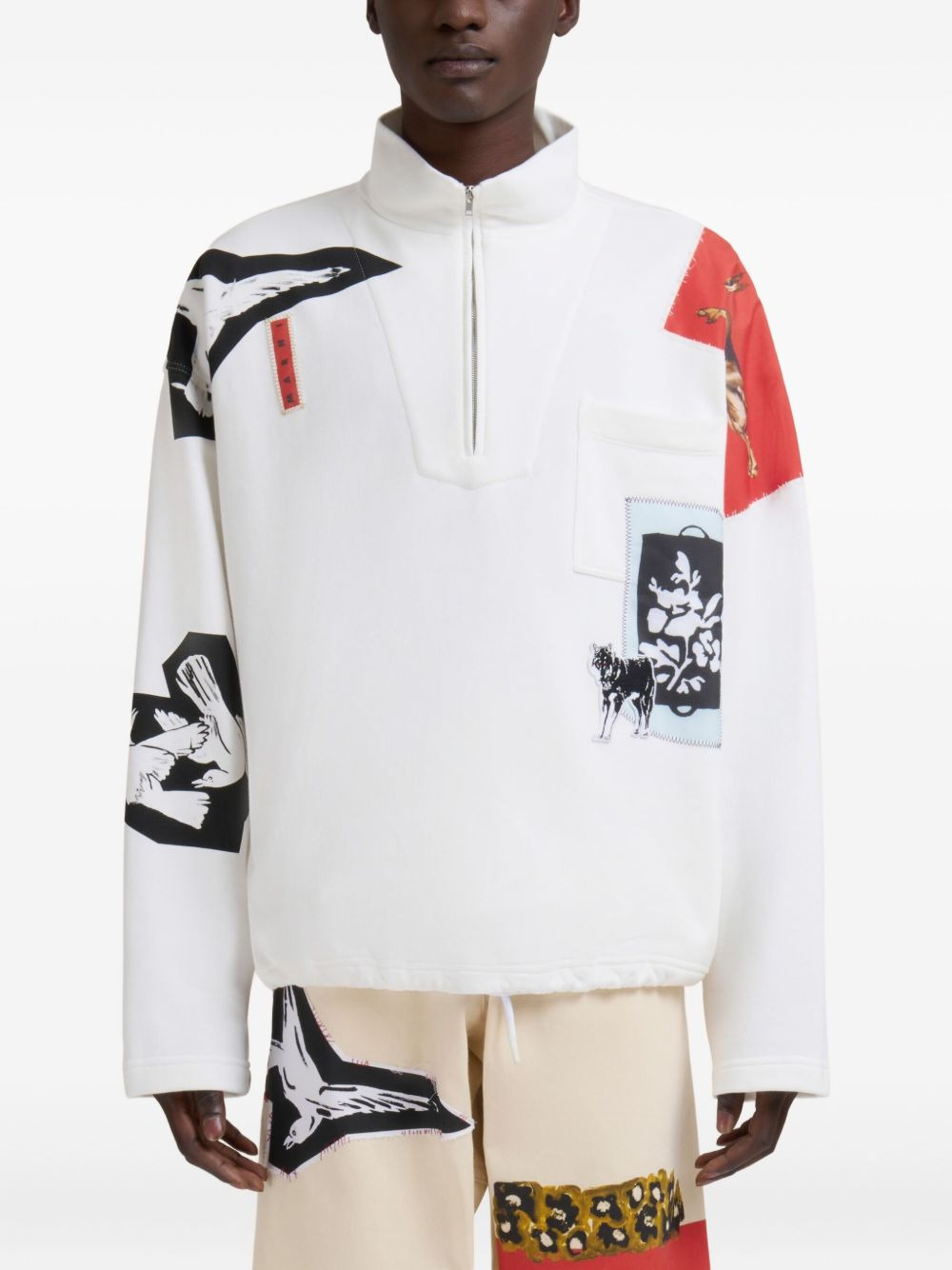 GRAPHIC-PRINT PULLOVER - 4