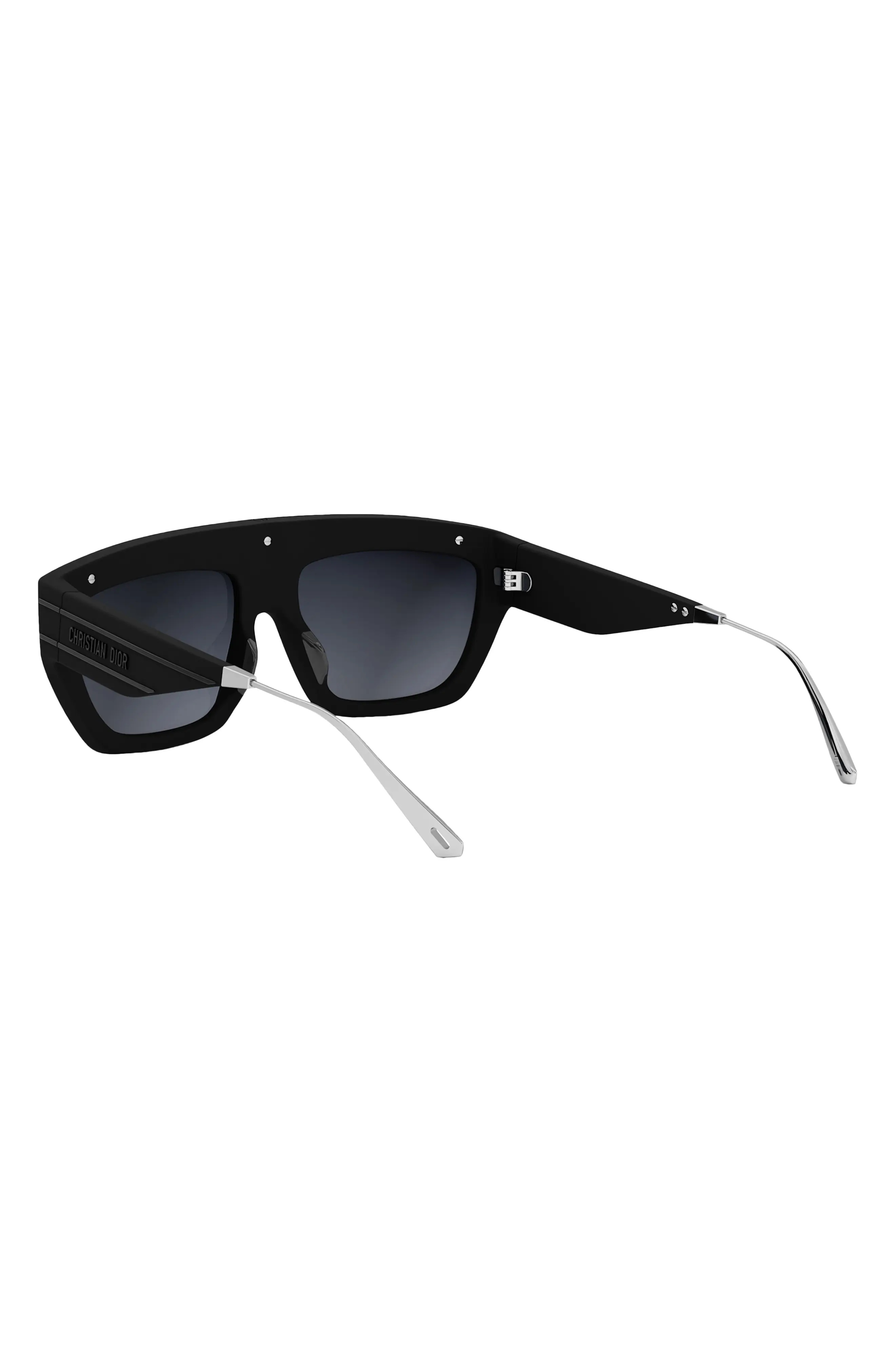 'DiorClub M7U Mask Sunglasses in Matte Black /Smoke Mirror - 5