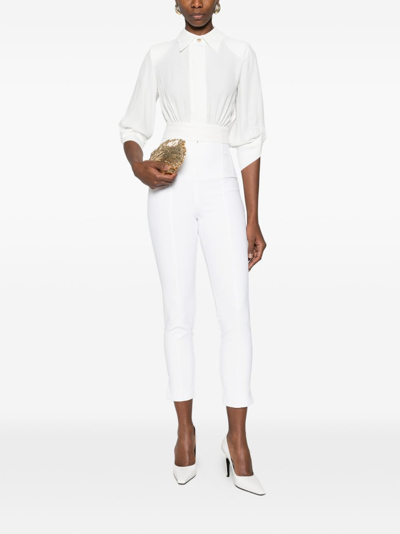 ELISABETTA FRANCHI open-back collared blouse outlook