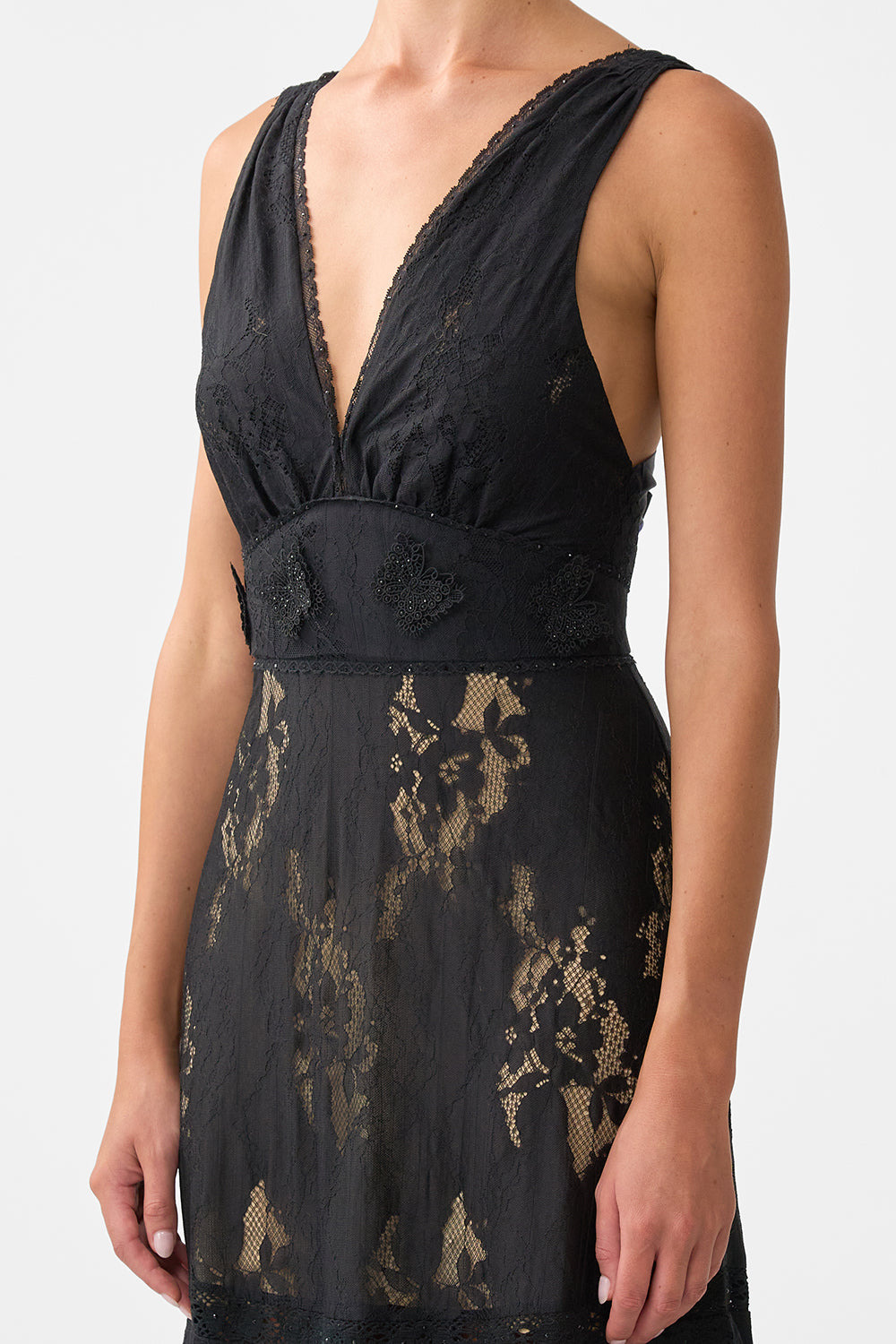 TIERED RUFFLE HEM DRESS - 5