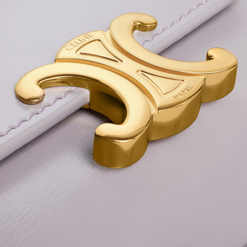 COMPACT WALLET WITH COIN TRIOMPHE in Shiny calfskin 5