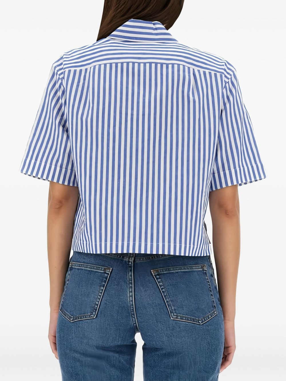striped short-sleeve shirt - 3